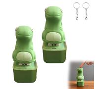 Lizard Button Keychain,Portable Lizard Sound Keychain with LED Light,Rechargeable Animal Keychains,Accessory for Office Travel Use (2PCS)
