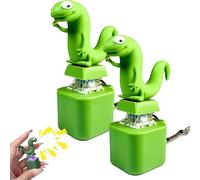Lizard Button Keychain,Rechargeable Lizard Sound Keychain Toy with Colourful LED Lights, Click Button Fidget for Anxiety Relief, Portable Sensory Stress Toy for Kids & Adults