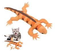 Lizard Cat Toy - Catnip Crinkled Cardboard Shape Chew Stimulating Piece, Vibrant Feline Play Grip Item | Textured Interactive Exercise Supply