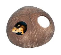 Lizard Cave - Natural Decorative Handmade Cave with Double Entrance, Lizard Hiding Cave | for Hermit Crabs, Small Snakes, Chameleons, Geckos, Land Terrariums, Glass Terrariums