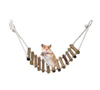 Lizard Climbing Ladder - Parrot Ladder Swing Bridge,Easy Mounting Decorative Sturdy Lizard Climbing Ladder For Hamster, Lovebirds, Conures, Macaws, Lovebirds