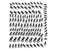 Lizard Collection (Lizard Press On Nail Stickers ~ Black)