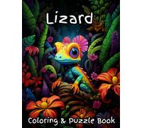 Lizard Coloring & Puzzle Book: Activities for Kids