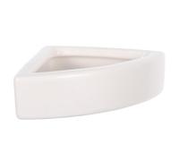 Lizard Feeding Bowl Ceramic Reptile Feeding Basin for Snake Turtle White | Non-slip, Anti-spill, Anti-overturn Design, Food Storage Use, One Piece Ceramic Basin, Corner Placement