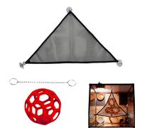 Lizard Hammock,Snake Toy with Ball | Bearded Dragon Toy Hammock | for Exercise Vegetable Feeding Lizard Gecko Tank Enclosure Habitat