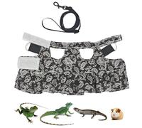 Lizard Harness - Safety Hiking Lead, Dinosaur Wings Lizard Harness Lead, Lizard Lead Set, Safe Lizard Cable Harness, Reptile Amphibian Lead, Soft Accessories for Lizards Chameleon