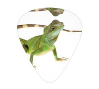 Lizard Hd 12-Pack Guitar Picks Set â€“ Unique Single-Sided Printed Picks With Abs Material For Acoustic, Electric Guitars & Ukuleles