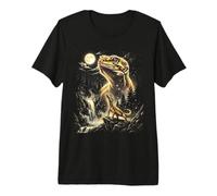 Lizard Howling At The Moon Meme Premium T-Shirt
