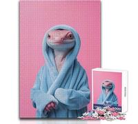 Lizard in A Robe Adults 1000 Pieces Puzzle Strategic Thinking Learning Game Ideal Meaningful Gift for Any Event Size 38x52cm