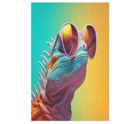 Lizard Jigsaw Puzzles 1000 Pieces for Adults Wooden Puzzle for Teenagers Educational Games Unique Gift 78×53cm