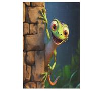 Lizard Jigsaw Puzzles for Kids 1000 Pieces 3d Wooden Puzzle Decompression Game for Adults Women Girl Educational Game Toys (78×53cm)