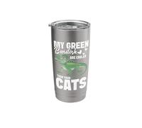 Lizard Keeper Lizard Keeping Cooler Green Basilisk Stainless Steel Insulated Tumbler