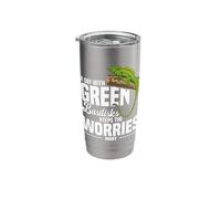 Lizard Keeper Lizard Keeping Day with Green Basilisk Stainless Steel Insulated Tumbler