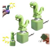 Lizard Keychain Sound, 2025 New Adults Keyboard Clicker Lizards Fidget Toy, Rechargeable Lizard Sound Keychain with Colorful Lights, Fun Portable Anxiety Relief Toym (2PCS)