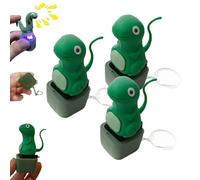 Lizard Keychain Sound, 2025 Rechargeable Fidget Toy with Colorful Lights & Realistic Sounds, Portable Stress Relief Keychain for Adults and Teens, Fun Sensory Gift for Anxiety & Focus (A3)