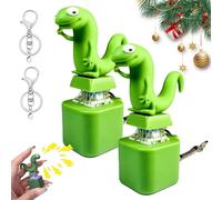 Lizard Keychain Sound, 2026 New Adults Keyboard Clicker Lizards Fidget Toys, Lizards Fidgets Toy with Quacking Sound & Colorful Light, Clicky Fidgets Toy, Funny Fidget Keyring Decompression Toy (2pcs)