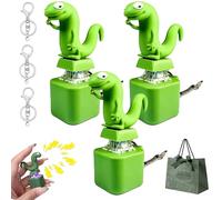 Lizard Keychain Sound, 2026 New Lizard Button Keychain, Rechargeable Lizards Anxiety Relief keychain Button Toy, Fun Rechargeable Keychains with Colorful Lights, for Office Travel Use (3pcs)