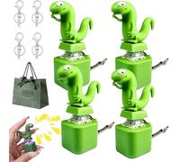 Lizard Keychain Sound, 2026 New Lizard Button Keychain, Rechargeable Lizards Anxiety Relief keychain Button Toy, Fun Rechargeable Keychains with Colorful Lights, for Office Travel Use (4pcs)