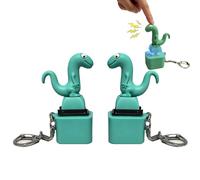 Lizard Keychain Sound Fidget Toy for Adults, Rechargeable Keyboard Fidget Toy with Lizard Button, Colorful Keychain Light, Portable Fidget Clicker, Stress Toys & Anxiety Toys, 2PCS Figette Toys Adults