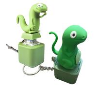Lizard Keychain Sound, Keyboard Clicker Lizards Fidget Toys Rechargeable Interactive Stress Reliever With Quacking Sound & Colorful Light, Lizard Keyboard Fidget Keyring For All Ages (A+B)