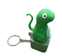 Lizard Keychain Sound, Keyboard Clicker Lizards Fidget Toys Rechargeable Interactive Stress Reliever With Quacking Sound & Colorful Light, Lizard Keyboard Fidget Keyring For All Ages (Type:B)