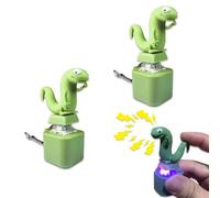 Lizard Keychain Sound, Lizard Button Keychain, Rechargeable Lizards Anxiety Relief Keychain Button Toy with Colorful Light & Sound, Portable Stress Reliever for Anxiety & Sensory Fun (2PCS)