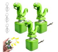Lizard Keychain Sound, Lizard Button Keychain, Rechargeable Lizards Anxiety Relief Keychain Button Toy with Colorful Light & Sound, Portable Stress Reliever for Anxiety & Sensory Fun (3PCS)