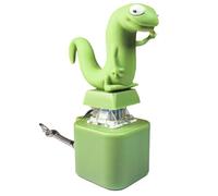 Lizard Keychain Sound, Rechargeable Lizard Button Keychain with Colorful Lights & Funny Sound Effects, Portable Fidget Toy Keyring for Stress Relief, Anxiety & Sensory Fun (1PCS)
