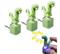Lizard Keychain Sound, Rechargeable Lizard Keychain with Sound and Colorful LED Light, Funny Fidget Clicker Toy for Stress Relief and Sensory Play, For Adults and Kids (2)
