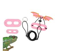 Lizard Leash,3 Size Harness Leash for Lizard Adjustable - Animal Harnesses Small Animal Leash Reptile Training Lead Harness for Reptile Amphibians Bearded Dragon Gecko