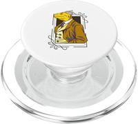 Lizard Man in Suit Wearing Tinfoil Hat Funny Sarcastic PopSockets PopGrip for MagSafe