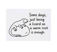 'Lizard on a warm rock' Temporary Tattoo - Water Resistant, Skin-Safe, Non-Toxic Transfer (TO00086161)