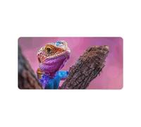 Lizard on The Branch Keyboard Mat Large Gaming Mouse Pad, Anti-Slip Desk Mat for Desktop Desk Work/Home Writing Mat 11.8 * 23.6 Inches