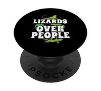Lizard Over People - Reptile Breeder Reptile Owner PopSockets Adhesive PopGrip