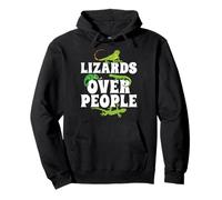 Lizard Over People - Reptile Breeder Reptile Owner Pullover Hoodie