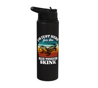 Lizard Pet Just Here for The Blue Tongued Skink Stainless Steel Insulated Water Bottle