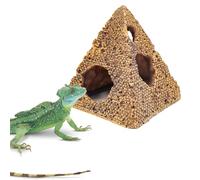 Lizard Pyramid Hides and Caves, Reptile Terrarium Hideout Accessories, Bearded Dragons Cage Decoration Accessories, Tank or Cage Decor for Geckos, Snakes, Bearded Dragons, Hermit Crabs