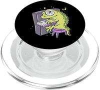 Lizard Reptile Playing Piano Amphibious Pet PopSockets PopGrip for MagSafe
