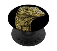 Lizard Reptiles Komodo Banded Dragon Water Monitor Lizard PopSockets Adhesive PopGrip