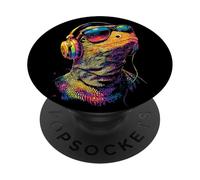 Lizard Reptiles Komodo Banded Dragon Water Monitor Lizard PopSockets Adhesive PopGrip