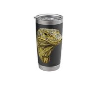 Lizard Reptiles Komodo Banded Dragon Water Monitor Lizard Stainless Steel Insulated Tumbler
