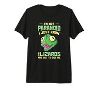 Lizard Reptilian Agenda Conspiracy Theory Premium T-Shirt