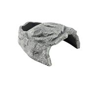 Lizard Rock Cave - 18x10cm Resin Reptile Shelter for Terrariums, Fish Tanks, and Amphibian Habitats, Natural-Looking Basking and Hiding Spot for Snakes Bearded Dragons, Easy Maintenance