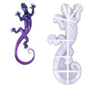 Lizard Silicone Mold | Silicone Molds Resin Casting,Gecko Resin Molds Crystal Epoxy Lizard Mold 3D Casting for Halloween Decor, Living Room Office Garden