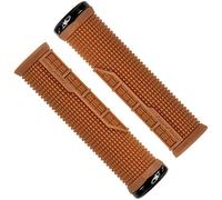 Lizard Skins Machine Lock-On Mountain Bike Grips - Gum, 135mm / Single Side Clamp Locking MTB Bar Part Rubber Handlebar Handle Ride Trail Cycling Cycle Enduro Downhill Hand Comfort Accessories
