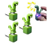 Lizard Sound Keychain, 2025 New Adults Keyboard Clicker Lizards Fidget Toys, Fun Rechargeable Keychain with Colorful Lights, Portable Stress Reliever for Anxiety and Sensory Fun (3PCS)