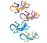 Lizard Wall Art, Lizard Wall Decoration,Metal Art Wall Decorations-Colorful Sculptures Garden Sculptures Decorative Garden Sculptures for Fence and Yard
