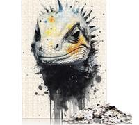 Lizard Wild Majesty 1000 Pieces Puzzles for Adults & Teenager Teenager Man Woman Gift 1000pcs (75x50cm)