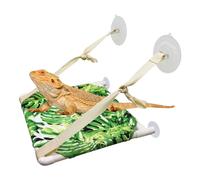 Lizard Window Perch, Reptile Bed, Bearded Dragon Window Hammock, Reptile Tank Accessories, Suitable for Lizard Bearded Dragon Chameleon Kitten Guinea Pig Rat - 30 × 27 cm