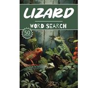 Lizard Word Search: 50 Animal Puzzles, Word Find, Vocabulary Activity Book for Kids, Adults and Seniors, 50 pages